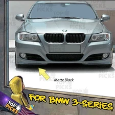 Fits 09-11 BMW E90 3-Series MT Style Front Bumper Lip Spoiler Corner Splitters