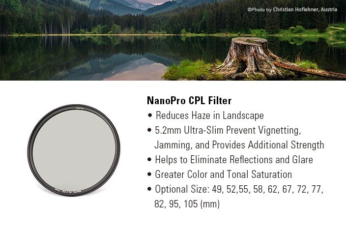 Haida NanoPro MC Circular Polarizer CPL C-POL Filter 49/52/58/62/67/72/77/82mm - Image 4 of 4