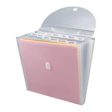 12X12 Inch Accordion File Organizer With 12 Tabs For Papers Receipts Documents