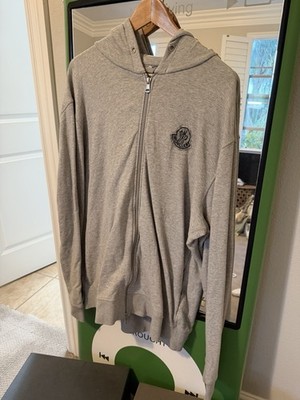 Moncler Genius 1952 Gray Full Zip Hoodie XL Men's Designer Jersey Sweatshirt