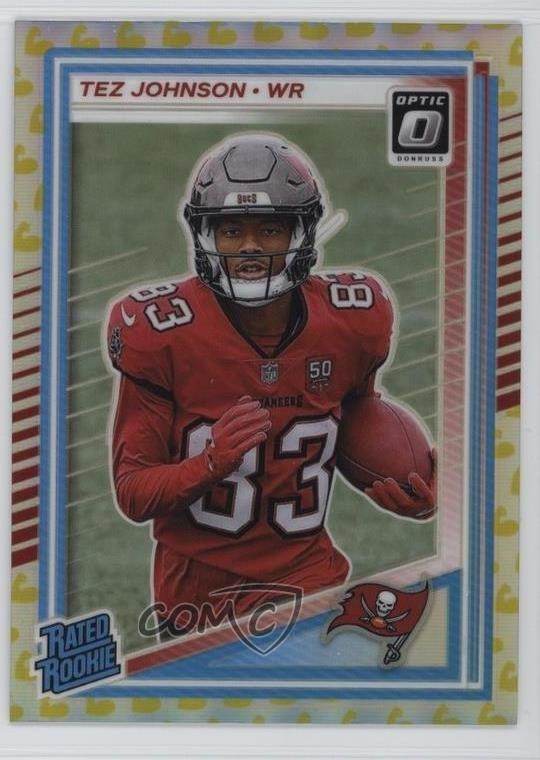2025 Panini Donruss Optic Flex Prizm 150/199 Tez Johnson #231 Rookie RC