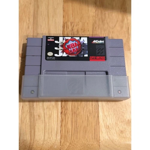 NBA Jam SNES Super Nintendo Entertainment System Video Game Cartridge
