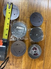 6 Porsche Silver Center Caps Concave 76mm 992 Cayenne 911 Carrera Dark Grey