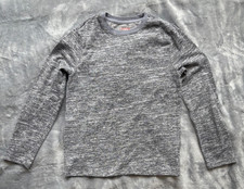 Cat Jack Top Boy's Large Gray Crew Neck T-Shirt Long Sleeve Knit Pullover