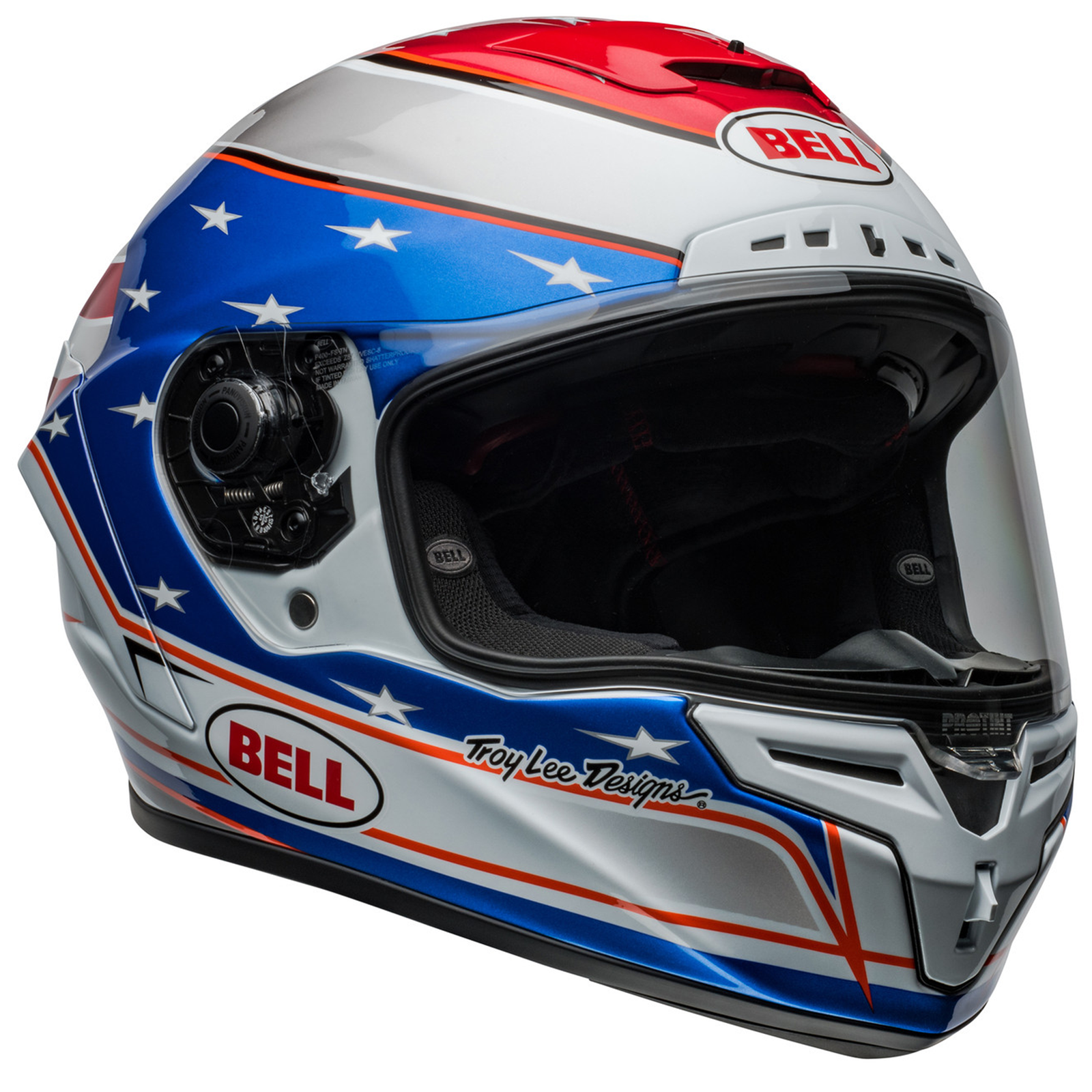 Bell Race Star Flex DLX (2024) - Beaubier 24 White/Blue Motorcycle Motorbike Hel