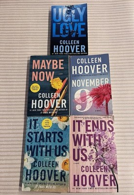 Colleen Hoover Paperback Romance Lot of 5: It Ends/Starts With Us, Ugly Love