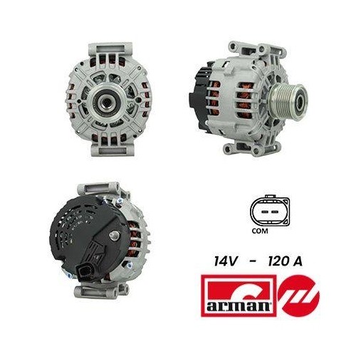 Alternateur Sidat A12VA0141AS Arman pour Mercedes Benz avec régulateur 14V 120A