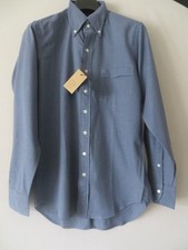 Drakes BLAUES EASYDAY HEMD GRÖSSE 15,5 NEU M...