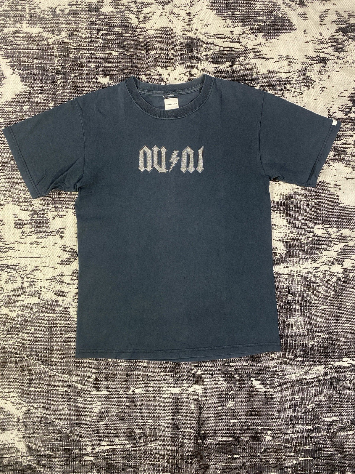 Vintage Number (N)ine Rock Idol 1999 Shiny /Glitter Graphic Print T-Shirt Size 3