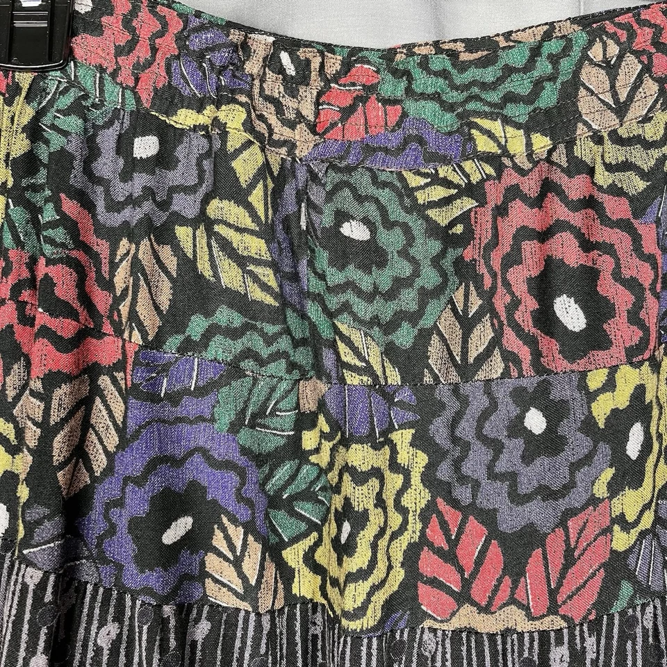 Falda De Colección Midi Círculo Talla Única Phool Boho India Falda Gitana Campesina Colorida Foto 3 de 4