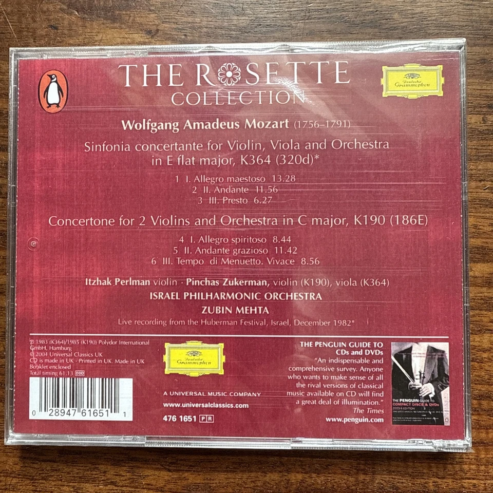 Wolfgang Amadeus Mozart / Itzhak Perlman / Pinchas Zukerman / Israel Philharm... - Image 2 of 2