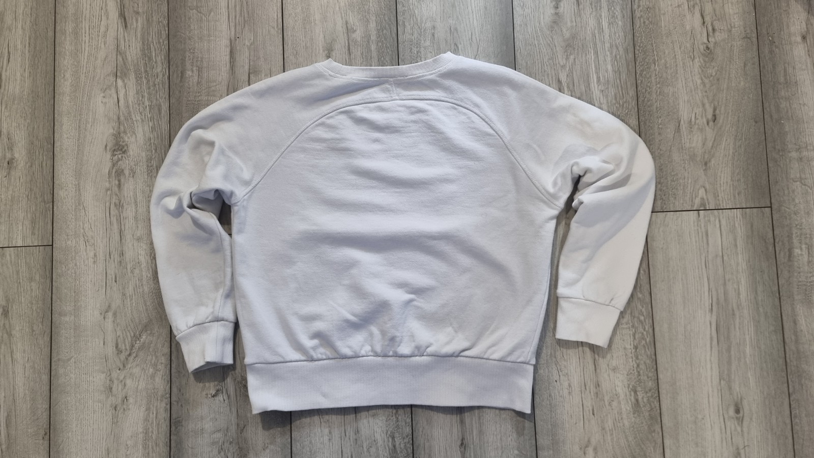 Diesel White Floral Script Logo Sweatshirt Jumper │ Cropped │ Size M │ UK 10-12 image 6