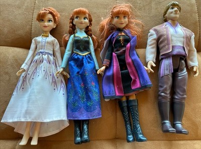 Disney Frozen 2 Kristoff Doll with Movie Inspired Outfit 11'' + Anna and Elsa Lot