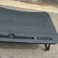 Black Foldable Laptop Lap Desk for 15-17" Laptops with Cup Holder  Tablet Slot