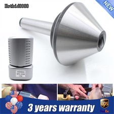 4" MT3 Bull Nose Pipe Live Revolving Center For Conventional Lathe Tool Steel US