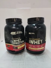 2x Optimum Nutrition Gold Standard 100% Whey Protein Powder Banana Cream Exp2026