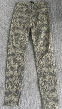 Zara Womens 6 Snakeskin Print Skinny Jeans