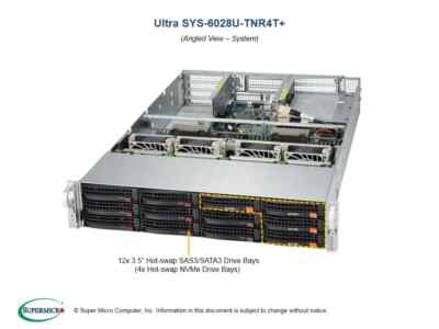 Supermicro SYS-6028U-TNR4T+ Barebones Server NEW IN STOCK 5 Yr Warranty