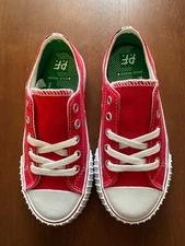 NIB PF Flyers Boy's Center Lo Red Canvas 12.5 Little Kid M Daniel Tiger Sneakers