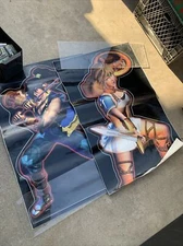 old giant Namco Unkown Soul EDGE  2 Sticker Set arcade videogame part Igar