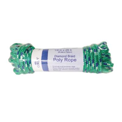 CORDA 1/4 in. x 25 ft. Diamond Braid Poly Rope