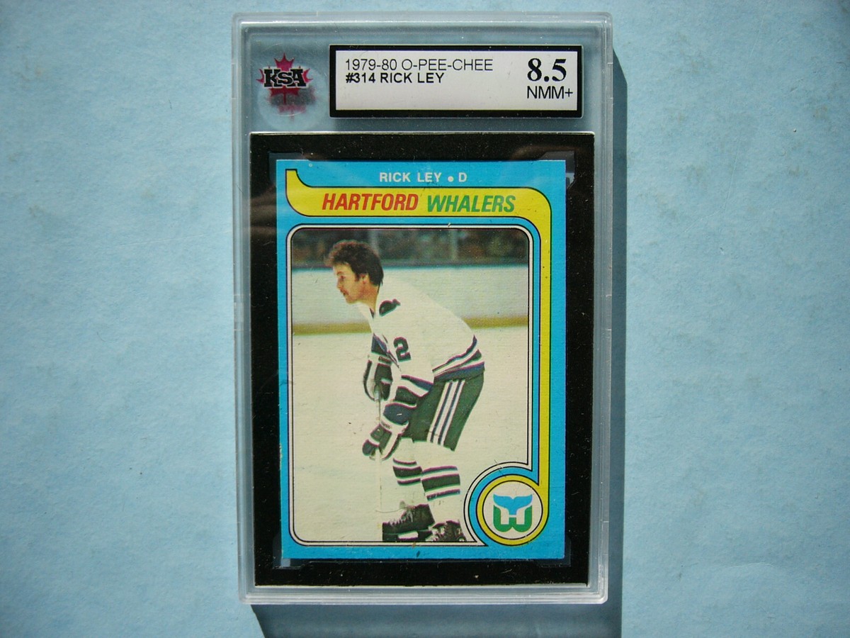 1979/80 O-PEE-CHEE OPC NHL HOCKEY CARD #314 RICK LEY KSA 8.5