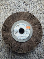 Unmounted Flap Wheel 8"X2" 1"Arbor 80 Grit MAX RPM 4800 NOS -Made in USA