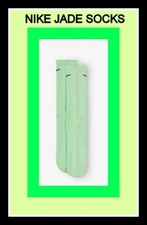 DISCONTINUED NIKE DRI-FIT EVERYDAY PLUS Cushion Crew Socks JADE YOUTH 5Y-7Y