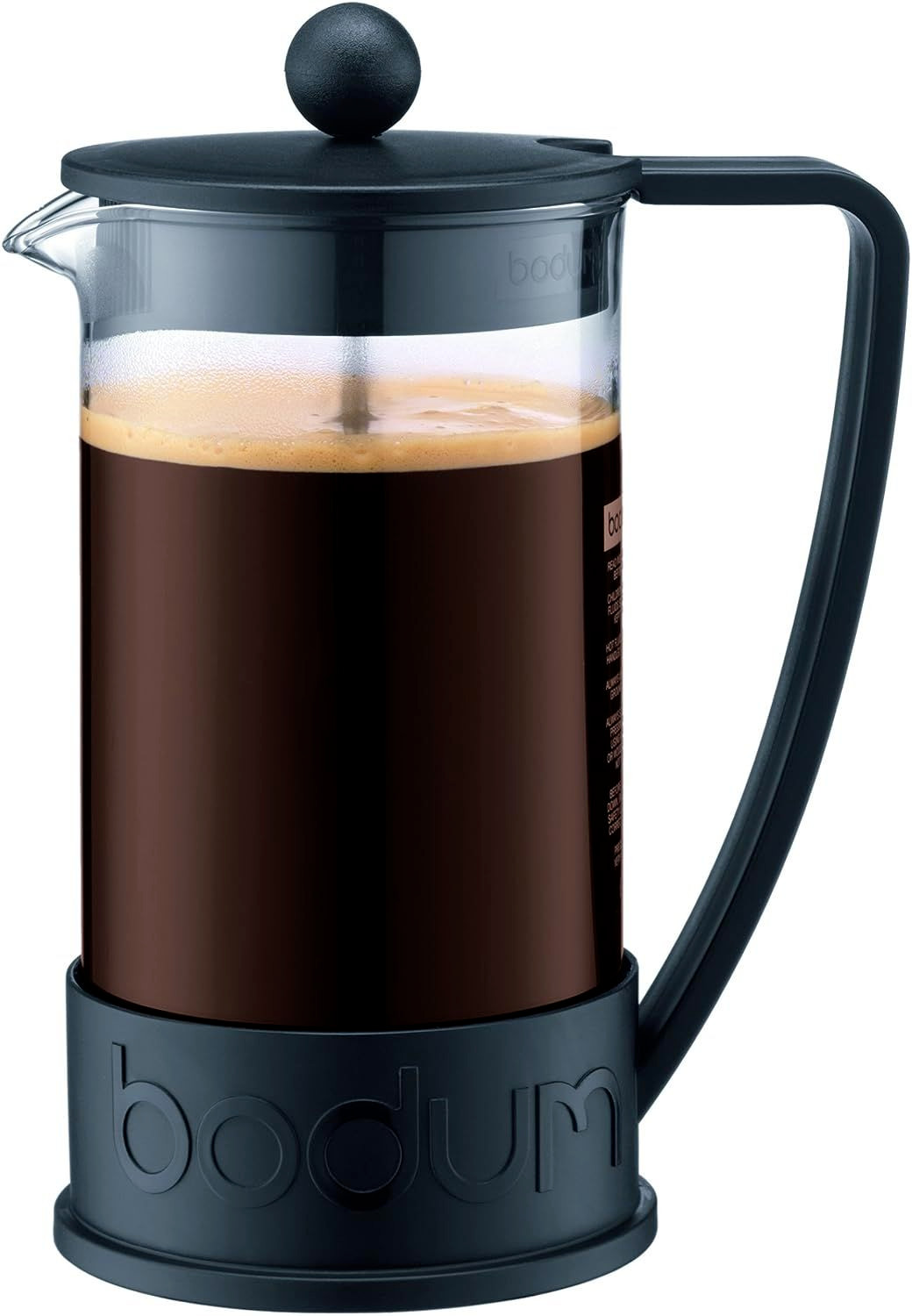 Bodum Brazil French Press Coffee and Tea Maker, 34 oz, Black 34 