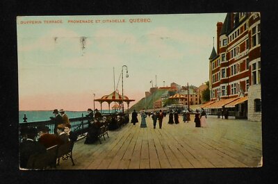 1912 Dufferin Terrace Promenade et Citadelle Quebec City QC Canada Postcard
