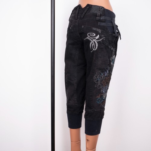 TANKUS Women's Crop 3/4 Multi Belted DRSHDW PUNK Japanse Design Pants Size S - Picture 7 of 20