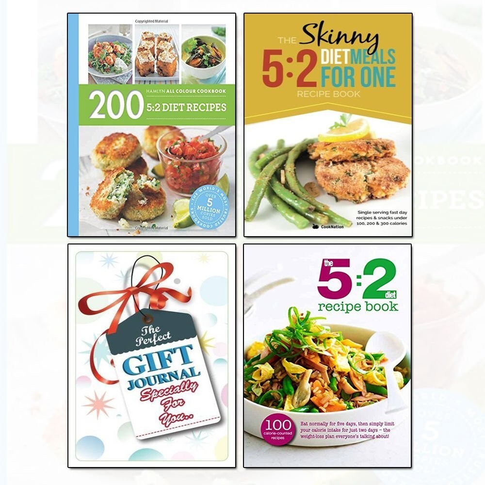 5:2 Diet Recipes Collection With Journal 3 Books Bundle The Skinny 5:2 Diet Meal