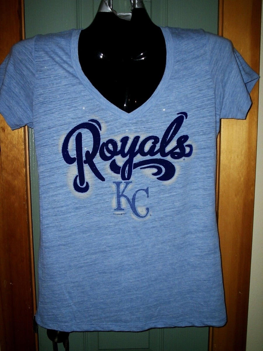 KANSAS CITY ROYALS SHIRT 5TH OCEAN FASHION SIZE LG WOMAN'S