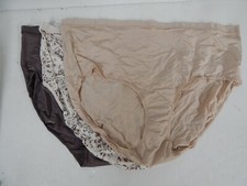Breezies Silky Knit Full Brief Panties Set of 3-Nude/Mocha/Animal-Large-A382452