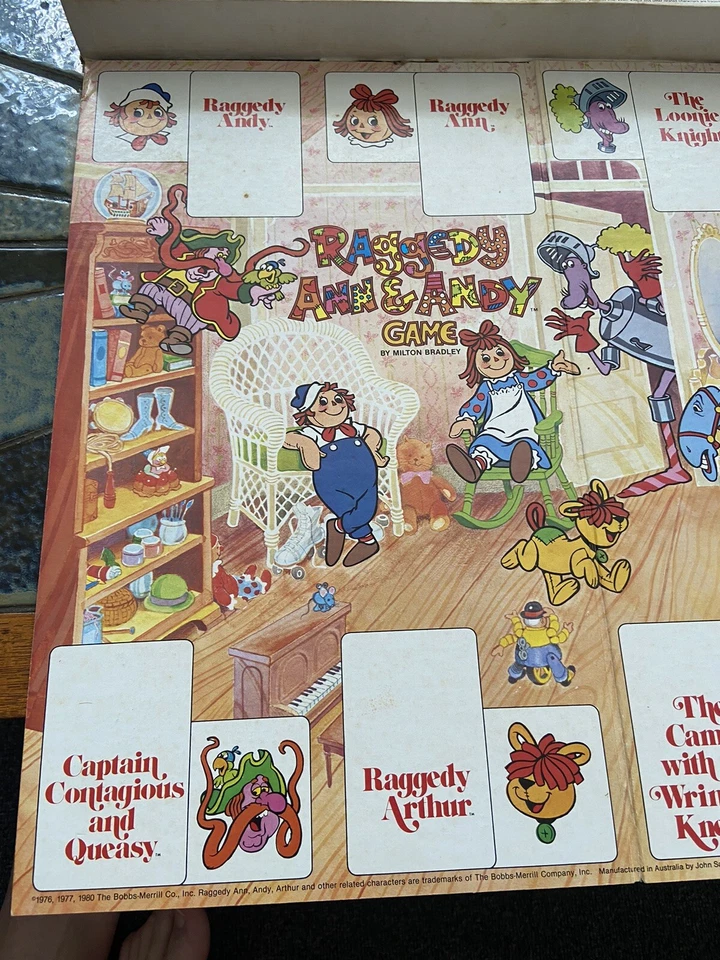 Vintage 1980 Milton Bradley RAGGEDY ANN & ANDY GAME Complete John Sands Game - Image 4 of 4