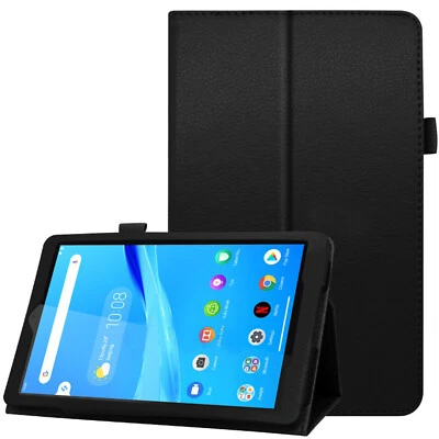 ALFA ACCESSORIES For Lenovo Tab M8 2nd Gen Case Leather Magnetic Stand Cover Or Tempered Glass
