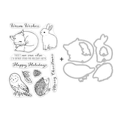 Hero Arts ''WINTER CRITTERS'' Clear Stamps or Stamp & Dies Bundle 2022