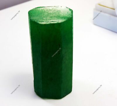 270.50 Ct Natural Certified Green Emerald Colombian Rough Huge Loose Gemstone