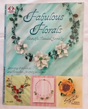 Design Originals FABULOUS FLORALS Beaded Jewelry Sewing Bead Craft Project Book