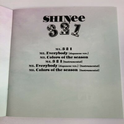 SHINee 321 CD JAPAN Stand Edition | eBay