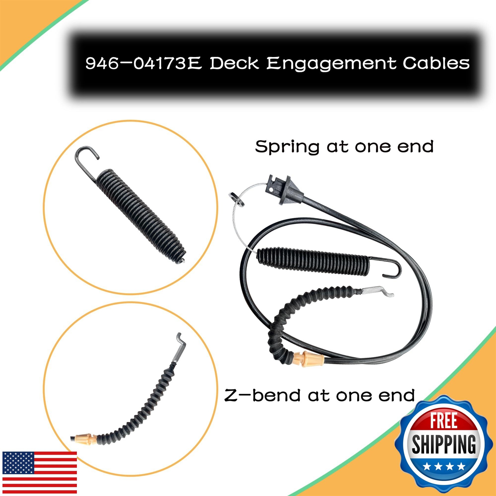 PELIF 946-04173E Deck Engagement Cable Fits MTD Troy-Bilt Lawn Mower Replaces