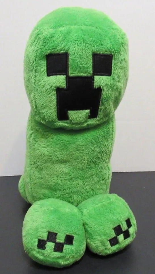 JINX Minecraft Creeper Plush Stuffed Toy, Green, 10.5 Tall