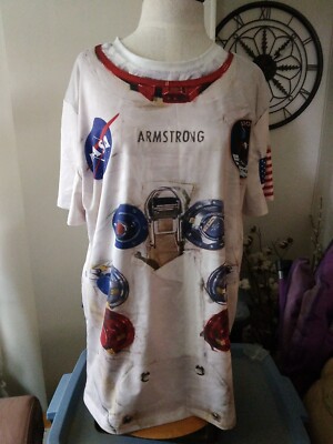 Neil Armstrong NASA Astronaut Suit Shirt by Shein Graphic Tee
