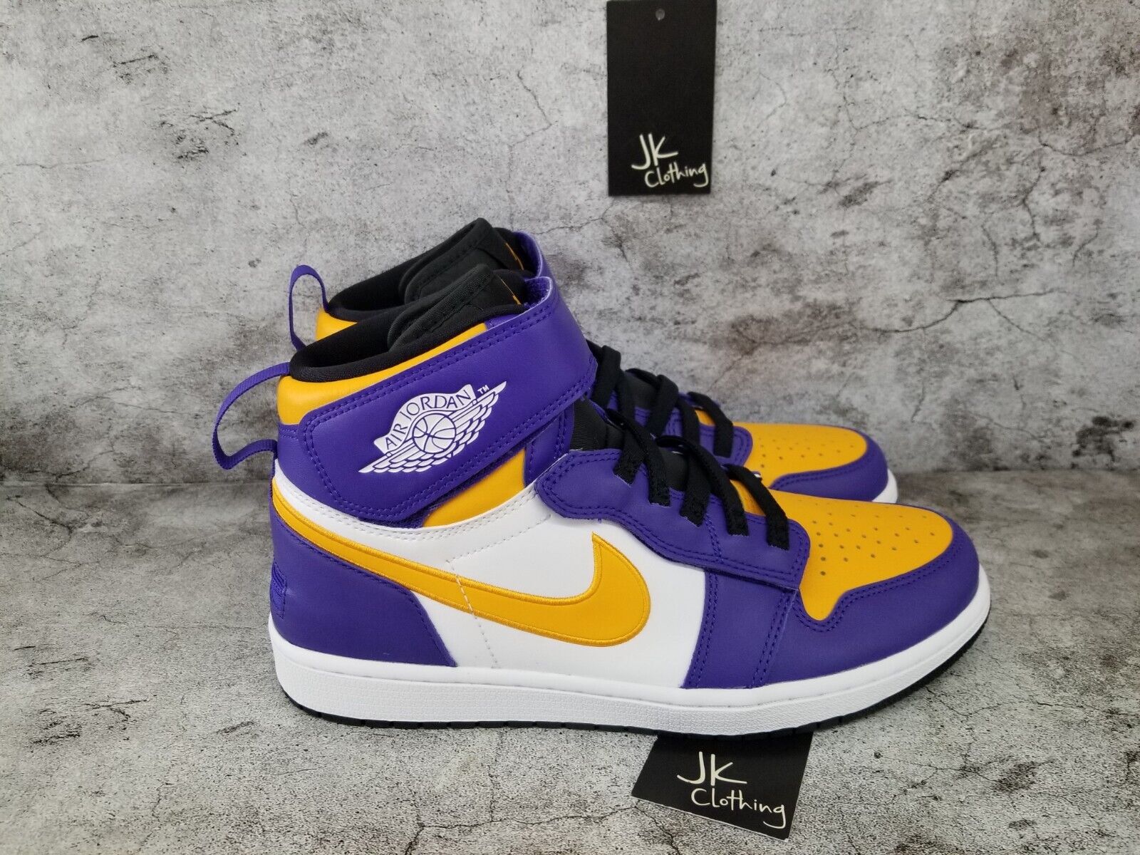 CQ3835 517 Nike Air Jordan High FlyEase Lakers Mens Shoes Size 11.5 eBay