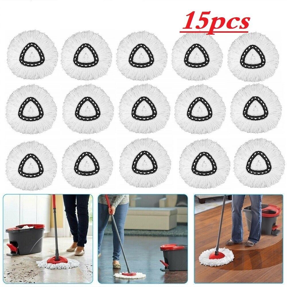 1-15x Replacement Microfiber Mop HEAD  O-Cedar Spin Mop Easy Clean Wring Refill