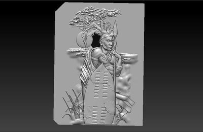 NEW 3d STL file Welcome to Africa 2 - Model for CNC Router Machine