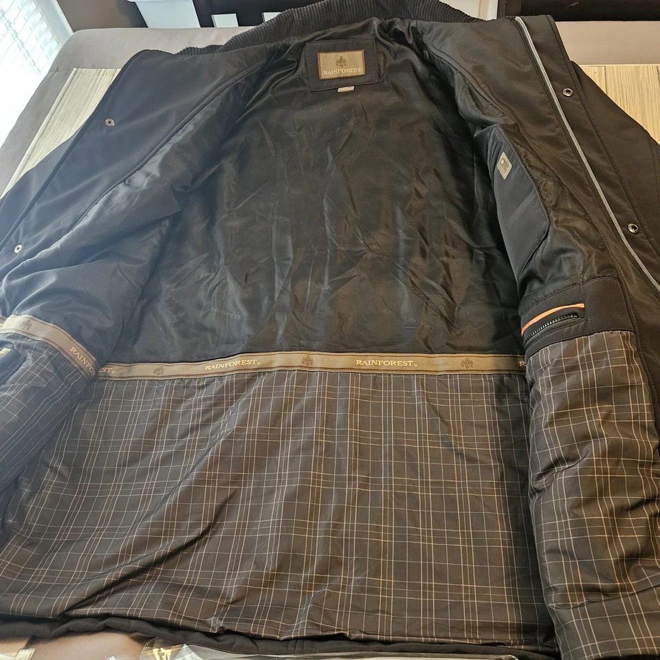 Rainforest Membrane Jacket Mens XXL Black System Full Zip Waterproof Windproof - Image 4 of 4
