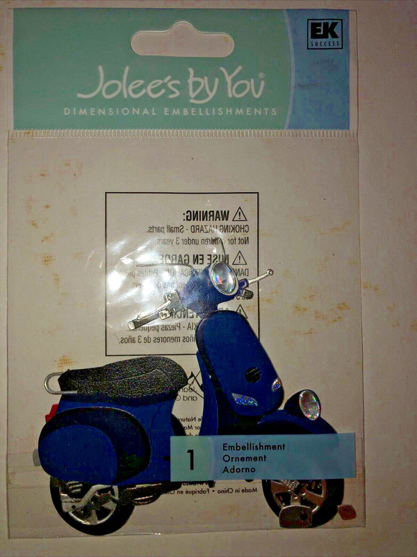 Jolee's by You 3-D non adhesive SCOOTER MIN BIKE 71110 FAST FREE SHIPPING!