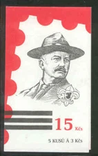 CZECHOSLOVAKIA 1991 Boy Scout Founder SVOJSIK STAMP BOOKLET