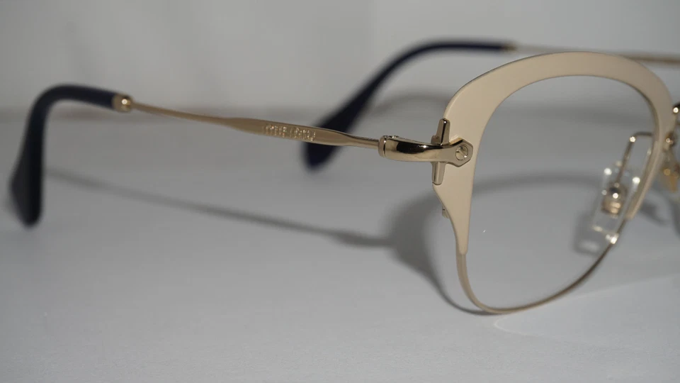 Gafas MIU MIU nuevas marfil mate MU 53OV UFZ1O1 50 24 140 Foto 4 de 4